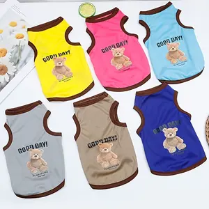 Pet Clothes Summer Breathable Puppy Clothes Cat Clothes Summer Dog Vest Breathable Thin Corgi Clothes