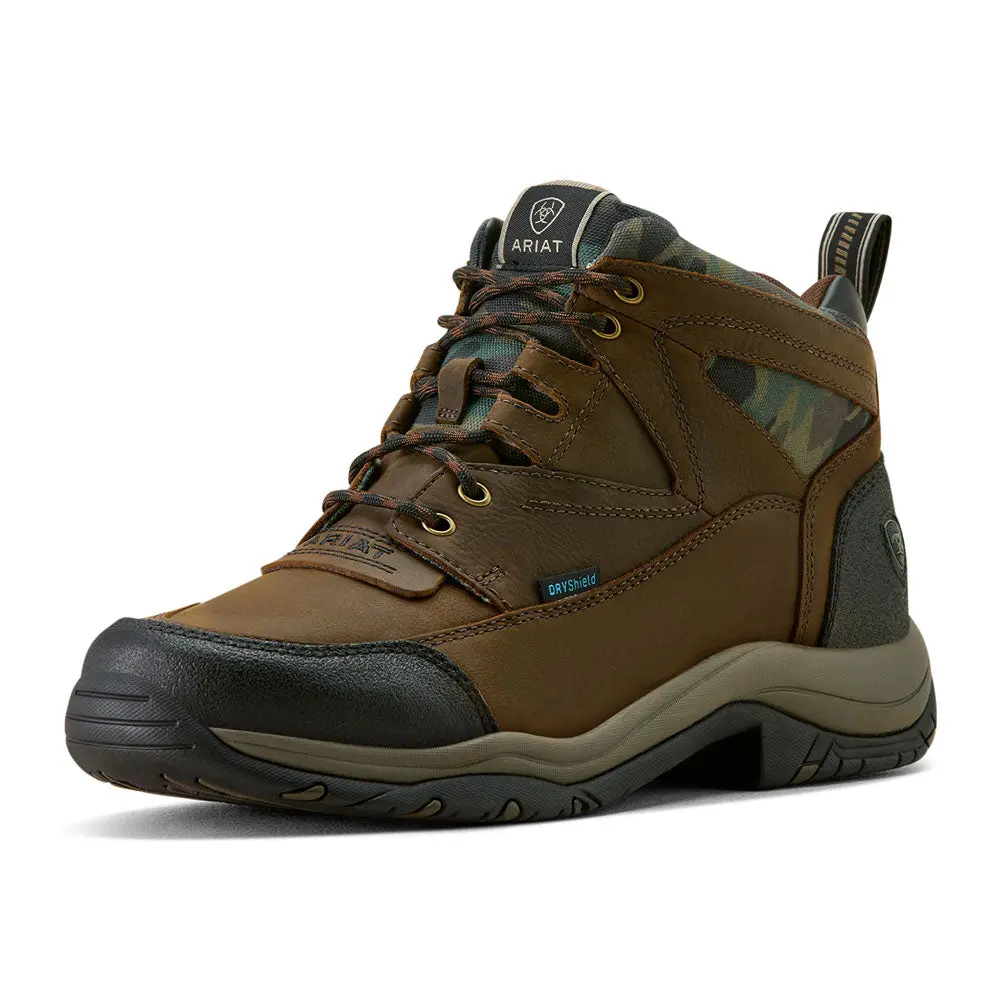 10064010 Ariat Men's Terrain H2O Waterproof Boot - Dark Coffee with Camo