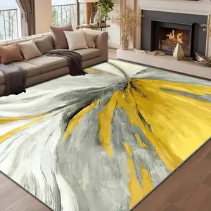 Abstract Pattern Area Rug, 1 Count Non-slip Soft Floor Mat, Water Absorption Dirt Resistance Decorative Carpet for Home Living Room Bedroom Hotel, Abstract Rugs