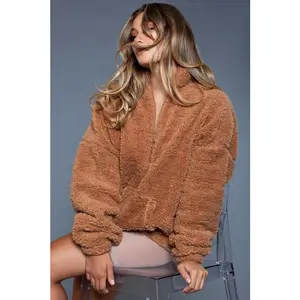 BE WICKED Daphne Borg Flush Zip Up Jacket