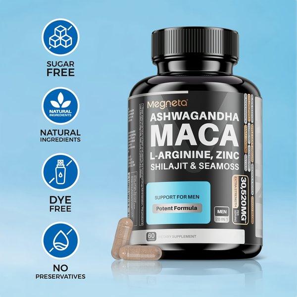 Insane Deals on Powerful Maca Root, L-Arginine & L-Citrulline, All-Natural Blend, Endorsed by Numerous Influencers, 60 Capsules, 30 Servings