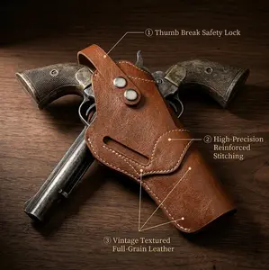 Multi-Function Concealed Carry Waist Bag with Magazine Pocket, Tactical Belt for Outdoor Hiking - Invisible Storage, Brown Faux Leather, Sports Storage, Belt Storage Bag