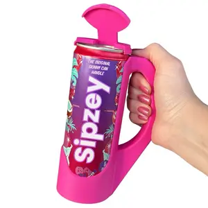 Sipzey Skinny Slim Can Handle & Lid Full Set Holder Drinkware Original Alani Holder