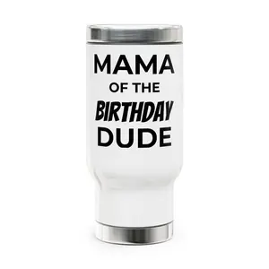Birthday Mug for Moms | Travel Coffee Cup, Gifts for Mom, Birthday Celebration, Personalized Drinkware, Funny Travel Mug