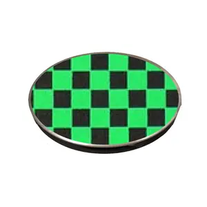 TMS Micro Green & Black Checker | Figure Skating Spinner