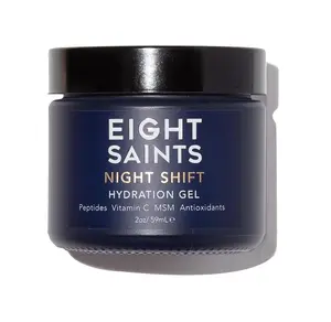 Eight Saints Night Shift Anti-Aging Gel Face Moisturizer, Natural and Organic Anti Wrinkle Night Cream Gel For Face To Reduce Fine Lines and Wrinkles For Face, 2 Ounces