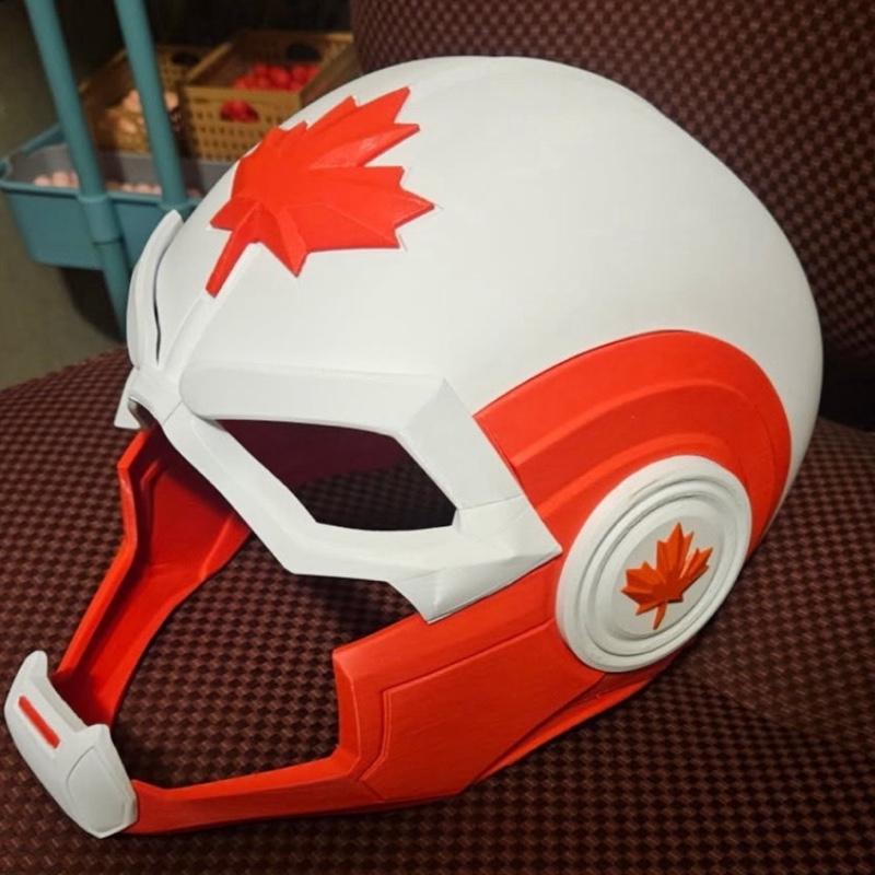 Captain Canada Cosplay Helmet Costume