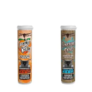 Haulers Habit - 4 Pack SAVINGS- Flavored Toothpicks Dental Cleaning Kit Dental Accessories Peach Floss French Oral