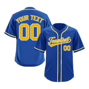 Classic Style Custom Baseball Jersey with Team Name, Number, Name Fully Customizable Printed Athletic Apparel for Team Players Supporters