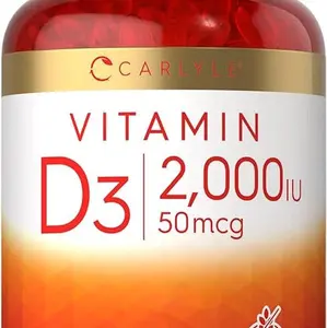 Vitamin D3 2000IU Softgels | 400 Count | Non-GMO, Gluten Free Formula | 50 mcg | Vitamin D Supplement