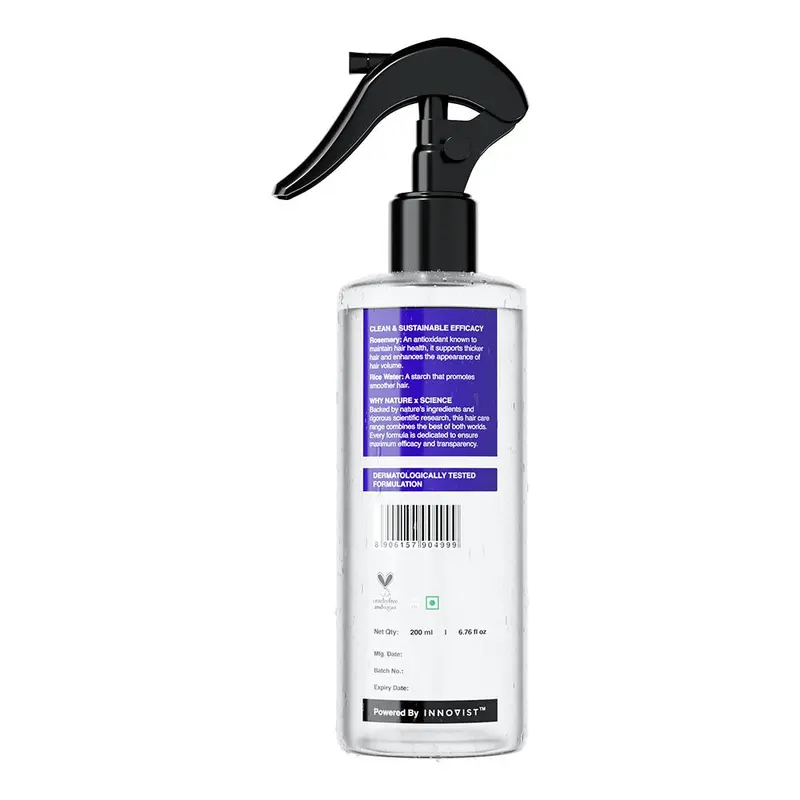 Rosemary & Rice Water Hair Spray- 200ml pack of 3 Natural Soft Hair Nourishing Hair Rosemary & Rice Water Hair Spray- 200ml pack of 3 Natural Soft Hair Nourishing Hair