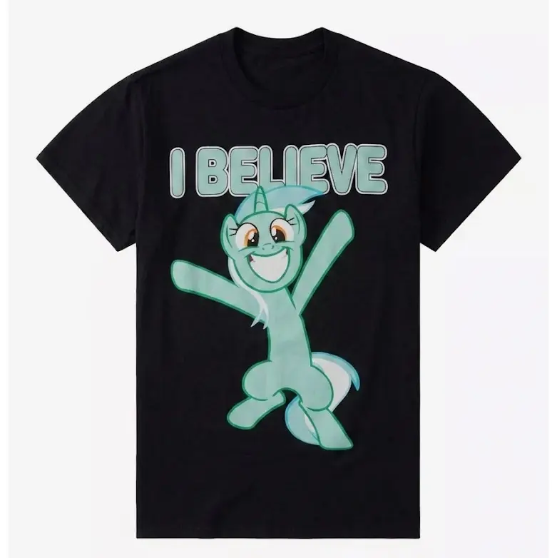 My Little Pony Lyra Believe T-Shirt | Magical Pony Graphic Tee | Cute Cartoon Streetwear Shirt | Friendship Fan Gift | Unisex Cotton Tee