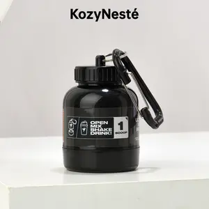 Protein Powder and Supplement Funnel Keychain, KozyNesté, Portable to-Go Container for The Gym, Workouts, Fitness, and Travel - TSA Approved,Gifts gym bag