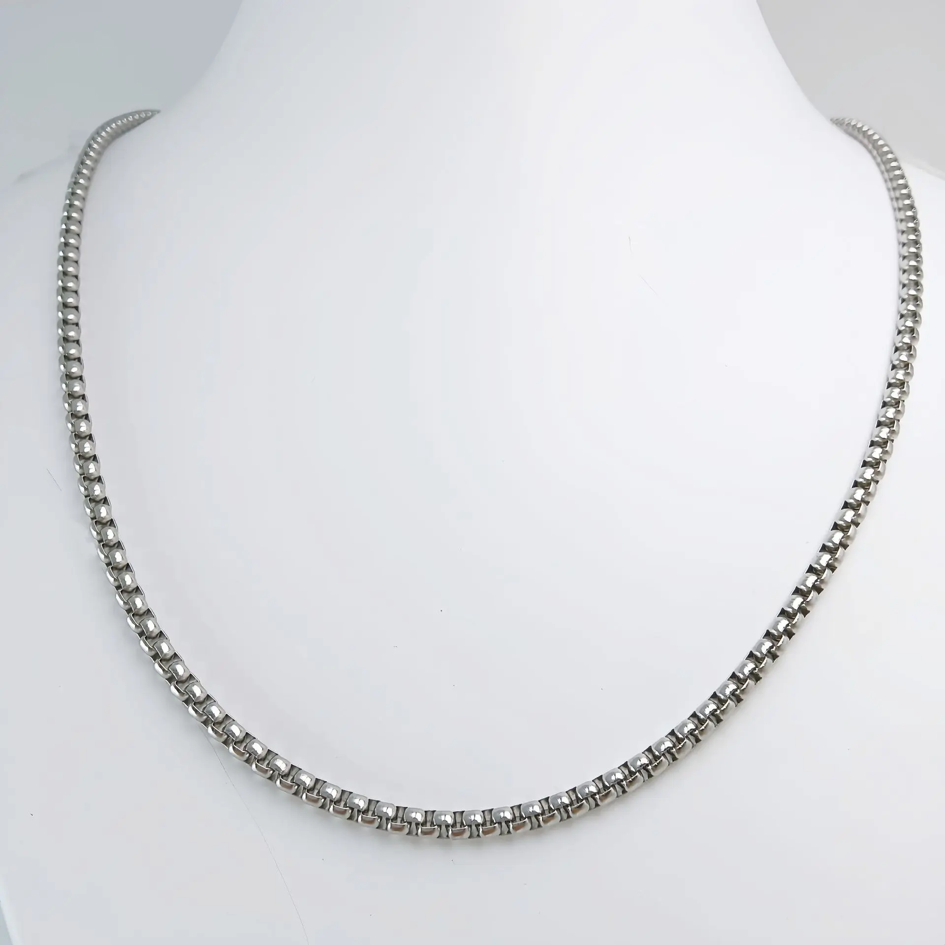 Steel color  3mm * 55cm square pearl cha
