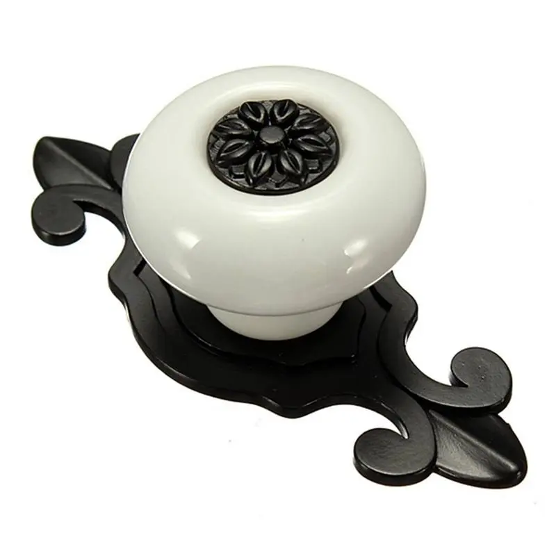 Vintage-Style Ceramic Furniture Knobs, Replacement Pull Handles for Compatible Drawers, Cabinets and Wardrobe Doors, Decorative Hardware for Household Furniture Updates and Small DIY Restoration Projects