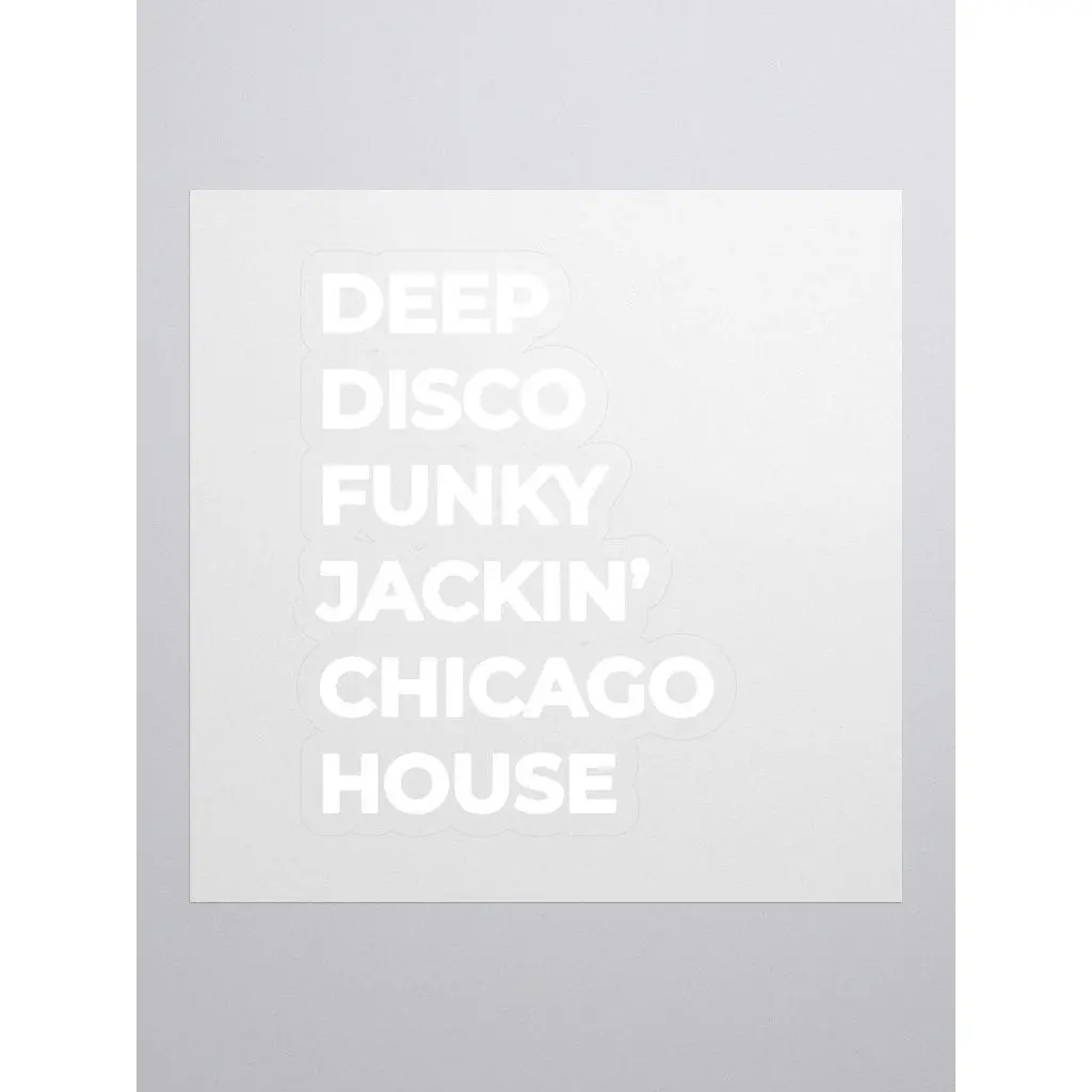 Chicago House Vinyl Kiss Cut Stickers
