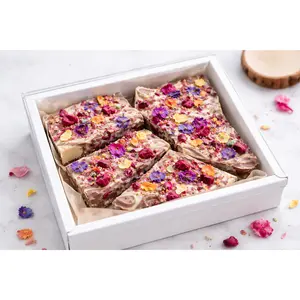 Strawberry Box White with Clear Lid