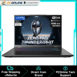 Thunderobot Zero 18 RTX 5080 Gaming Laptop, 18" QHD+ 240Hz 2.5K Hummingbird Display, Intel Core Ultra 9 275HX, NVIDIA GeForce RTX 5080, DDR5, SSD, Per-Key RGB, FHD IR Camera, Wi-Fi 6E