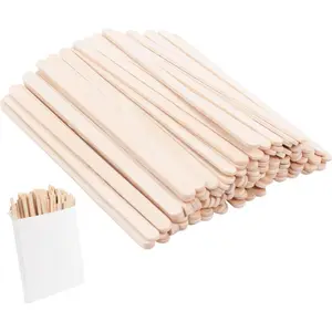 Wooden Coffee Stirrers - Coffee Stir Sticks 5.5 Inch,100pcs Disposable Swizzle Sticks,Swizzle Drink Sticks for Coffee,Tea,Cocktail and Hot Chocolate