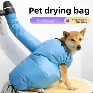 Dog Drying Bag – Quick Dry Pet Hair Drying Suit for Small, Medium & Large Dogs and Cats, 360° Air Circulation Grooming Accessory for Blow Drying (Medium)