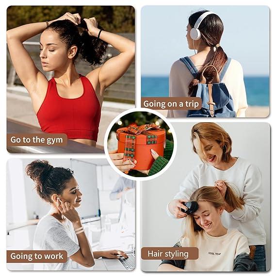 50pcs unisex cotton wide brimmed headband with no marks, anti slip, and no damage to hair ponytail accessories (mix colors freely), no damage to hair,