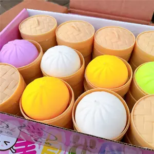 Realistic Steamed Bun Stress Relief Toy, Large Steamed Bun with Char Siu, Decompression Toy, Birthday Gift, Holiday Present activity
