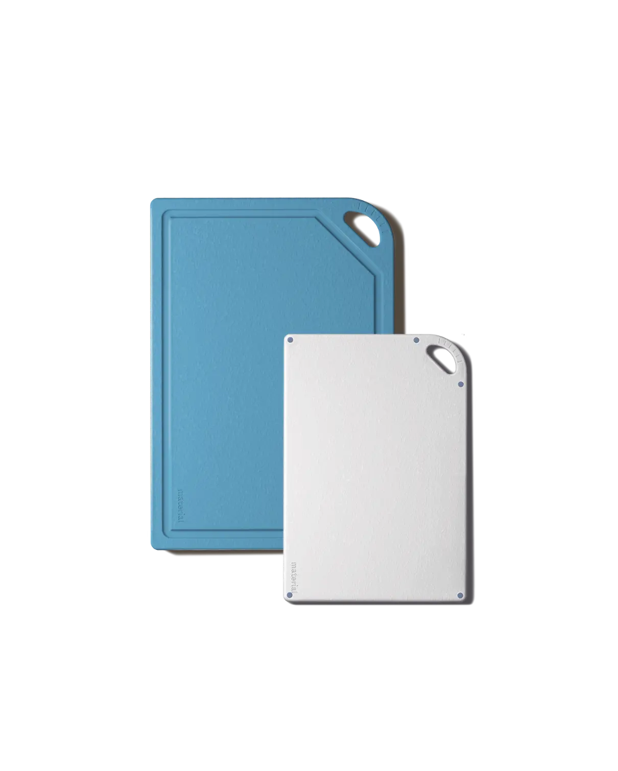 Set of 2, 100% Plant-Based Cutting Boards, Two Sizes, Dishwasher-Safe and No Permanent Microplastics Chopping Kitchen.