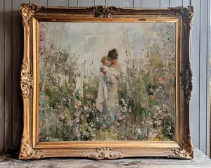 Motherhood Print Cottagecore Painting Mothers Day Print Cottagecore Motherhood Wall Art for Laundry Room Cottagecore Decor Clothesline Print