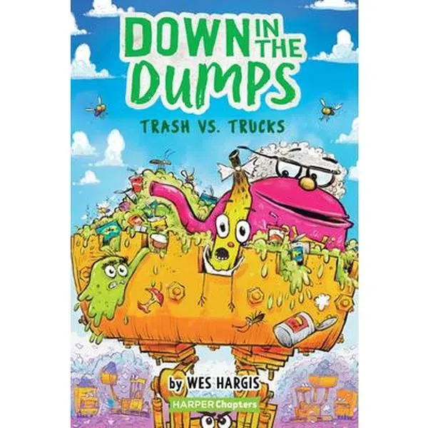 USED-Down in the Dumps #2: Trash vs. Trucks by Hargis, Wes (Paperback)