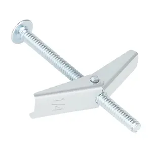 15 count 1/4 Inch Heavy Duty Drywall Anchors and Screws,Toggle  and Wing Nuts Set, Hollow Drywall Anchors  Screws Assortment Kit for Hanging Lamps Heavy Items