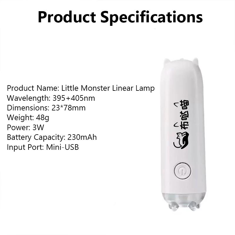 Portable UV LED Nail Lamp, 1 Count Pen Shape Nail Dryer with Advanced Convex Lens, 5X Faster Curing Gel Light for Nails