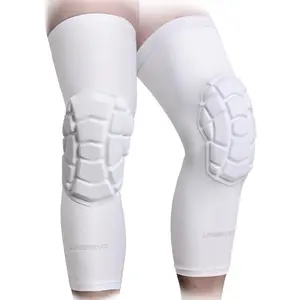 Wrestling Long Knee Pads for Kids Youth Adults Padded Compression Leg Sleeves for Basketball Football Volleyball 2 PCS