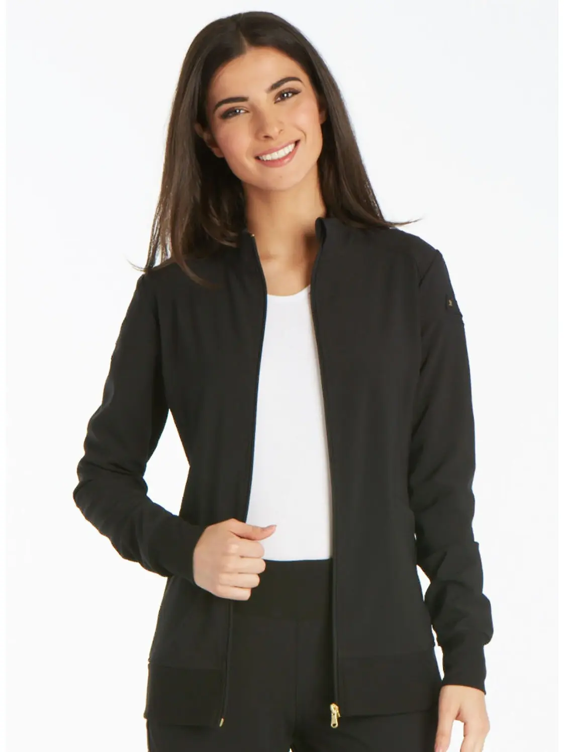 CK IFLEX Zip Front Jacket - Comfortable Scrub Nurses Outfit for Professional Wear