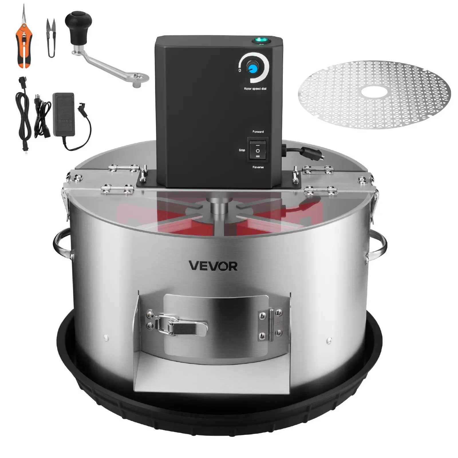 VEVOR Electric Bud Leaf Trimmer, 2-in-1 Manual & Electric, 16 in Bud Trimmer with Stainless Steel Blades, Visual Cutting, Wet & Dry Hydroponic Cutting Machine with Tray, for Plant Buds FlowersSummervibes