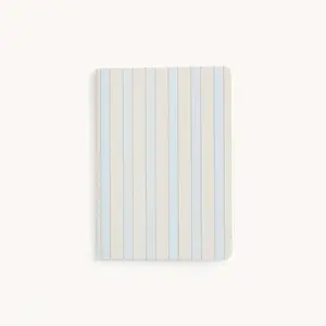 Simplified Mini Notebook, Stationery Office Supplies, Striped Look, Thick Cover