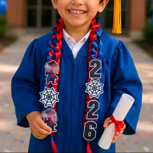 Kinder Graduation Leis Decor - Theme with 2026 Design, Perfect for Graduation Celebrations