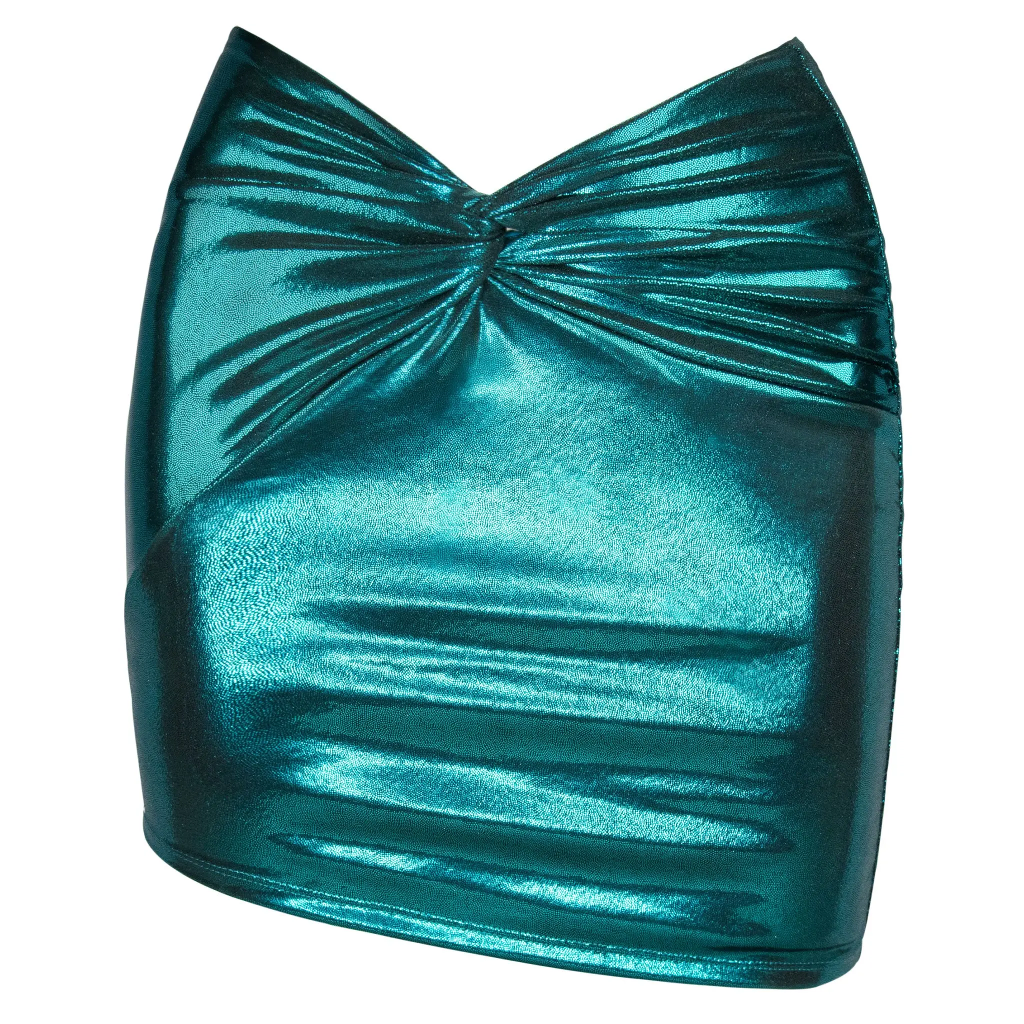 NAOMI SKIRT COVERUP - TEAL GLITTER