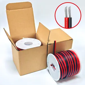 16-26 Awg PVC Wire Tinned Copper, Durable & Flexible, /, High Temp, 36v Low-Voltage, for LED, Home Theater, Automotive, Marine, RV, DIY