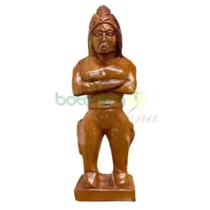 Indio Tallado en Cedro 13"Alto X4"X2"