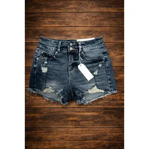 Petra Distressed Denim Shorts