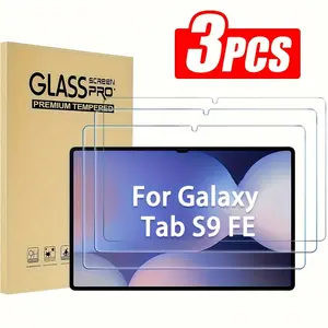 3-Pack Advanced 9h Tempered Glass Screen Protector for Samsung S9 Fe 5g/s10fe/s10/s9/s8/s7, Anti-Scratch, Shockproof, Fingerprint Resistant, HD Clear