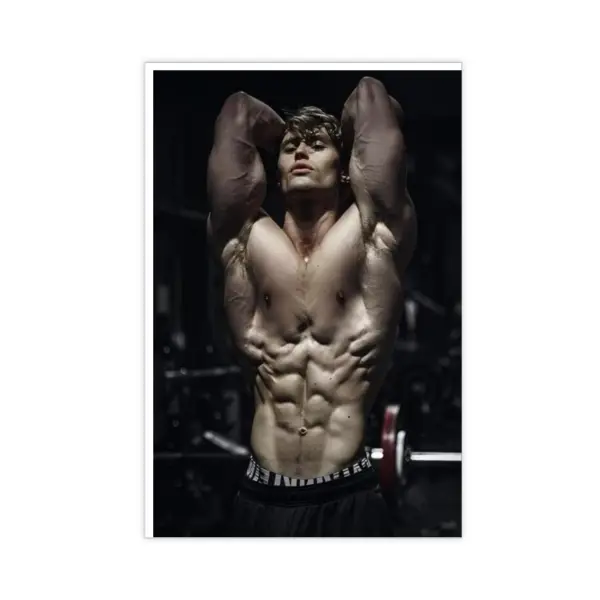 David Laid Bodybuilding Poster High-Quality Canvas Painting Wall Art for Bedroom Living Room Decor Waterproof Customizable Artwork
