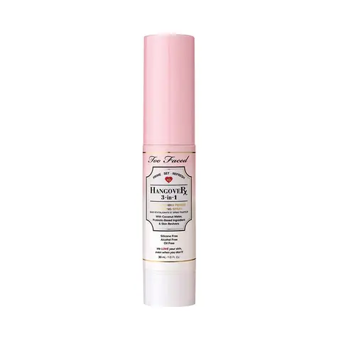 Too Faced Hangover 3-in-1 Primer & Setting Spray | Hydrates + Brightens Skin | Smooth + Soothe Skin | All Day Use