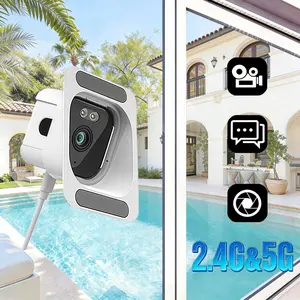 2K Smart Window Camera, Dual Band 2.4GHz&5GHz WiFi Indoor Security Camera with Color Night Vision, Person Motion Detection, 24/7 Recording, Two-Way Audio & APP Control Easy Install for Home Apartment Safety Monitoring