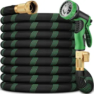 50 FT Non-Expanding Garden Hose, 2026 New Upgrated Non-Expandable Garden Water Hose - Ultra-Light & Flexible Burst-Resistant, Kink-Free Garden Hoses, All-Weather Use for Lawns, Gardens,Outdoor