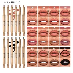 1PC matte lipliner durable waterproof non staining cup non smudging smooth outline perfect lip liner for natural makeup, Henna Lip Liner