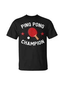 Black Pingpong Graphic T Shirt Men 3d Printed Table Tennis T-Shirt Quick Dry Training Short Sleeves Tops Sports Oversized