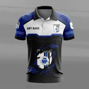 LIGA MX Queretaro F.C Personalized Name MultiColor Polo Design ST2603