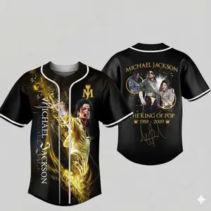 Michael Jackson Baseball Jersey Shirt – Pop Music Fan Gift