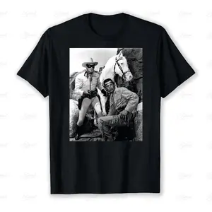 The Lone Ranger A Classic Western Hero, Hi-Yo Silver! Fan Graphic Unisex T-Shirt, up to size 5XL